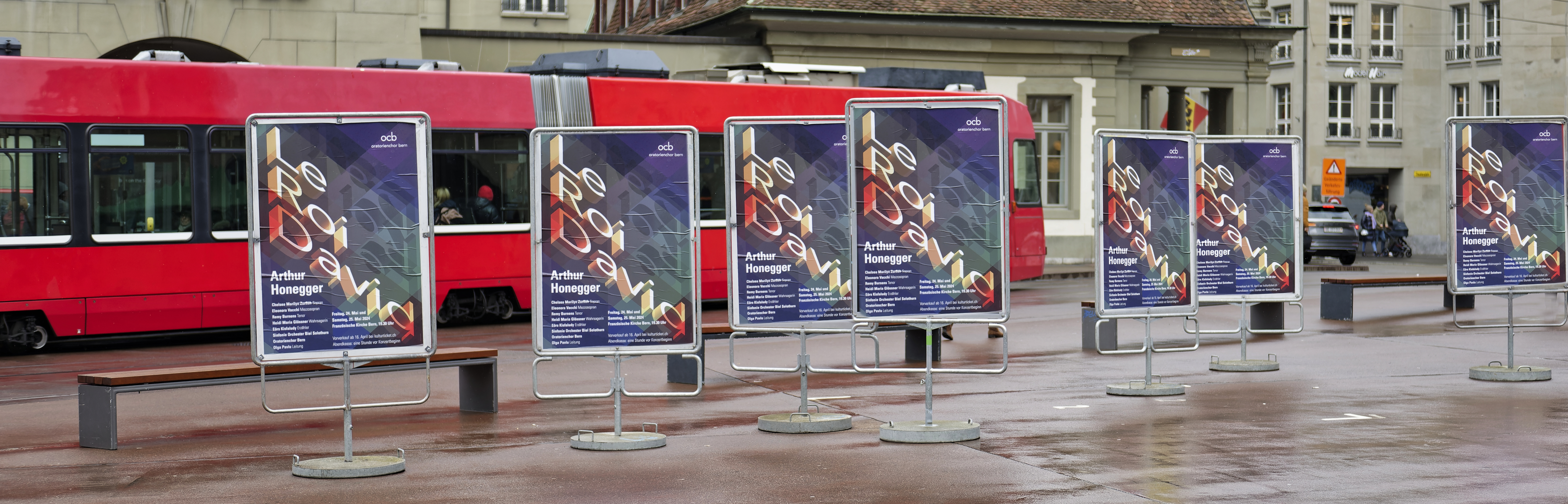 OCB Konzertplakate auf dem Casinplatz